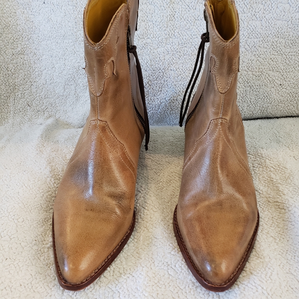 Free People Tan Ankle Boots